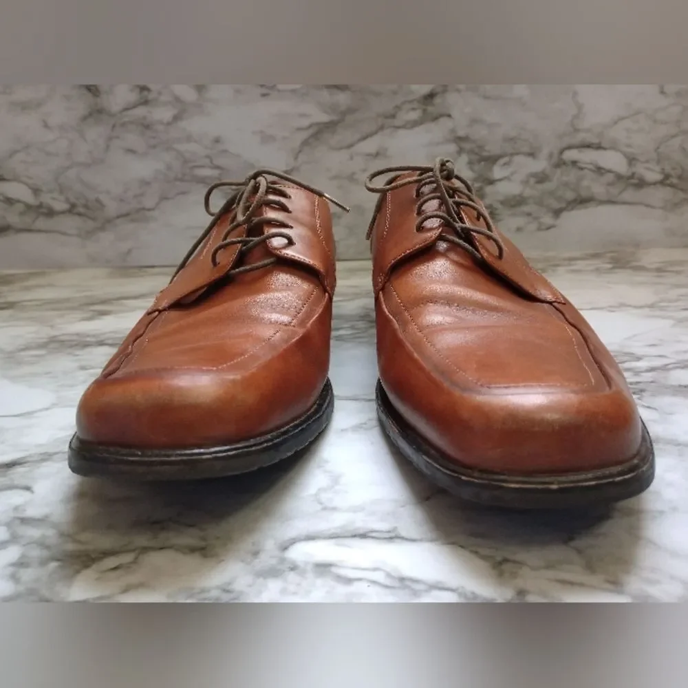 Aston Grey Pinnacle Genuine Leather Toffee Color Dress Shoe Size 9.5